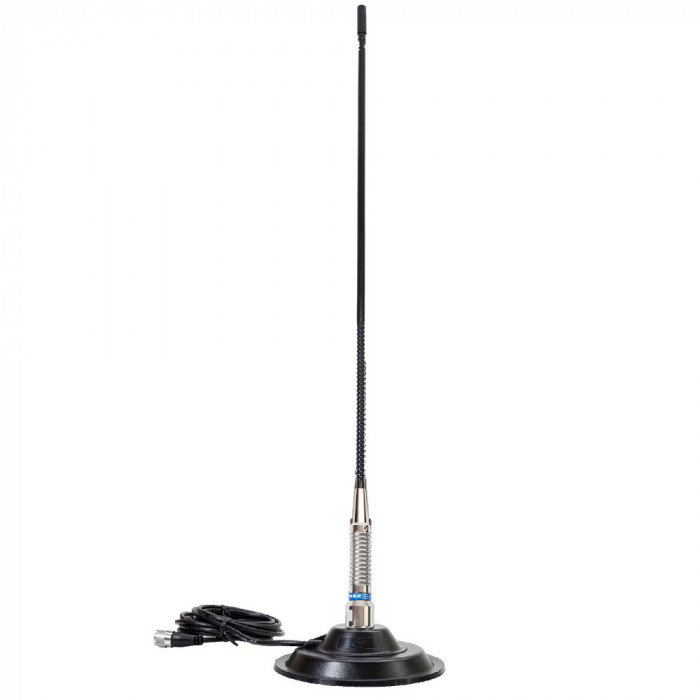 Antena CB PNI ML90 26-30MHz, 75cm, 150W, cu baza magnetica 145cm inclusa