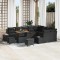 vidaXL Set de canapele pentru grădină 12 pcs Negru 90 x 55 x 71 cm 3364774