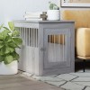 VidaXL Ladă pentru c&acirc;ini, gri sonoma, 55x75x65 cm, lemn compozit 838321