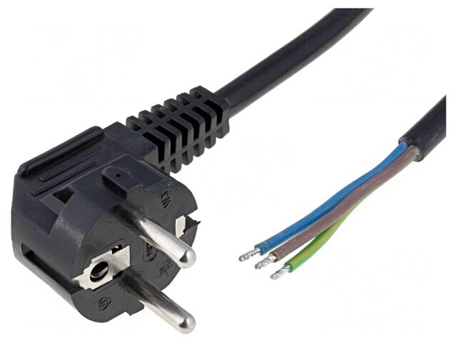 Cablu Electric 3x1,5mm2 cu Ștecăr Unghiular 4m