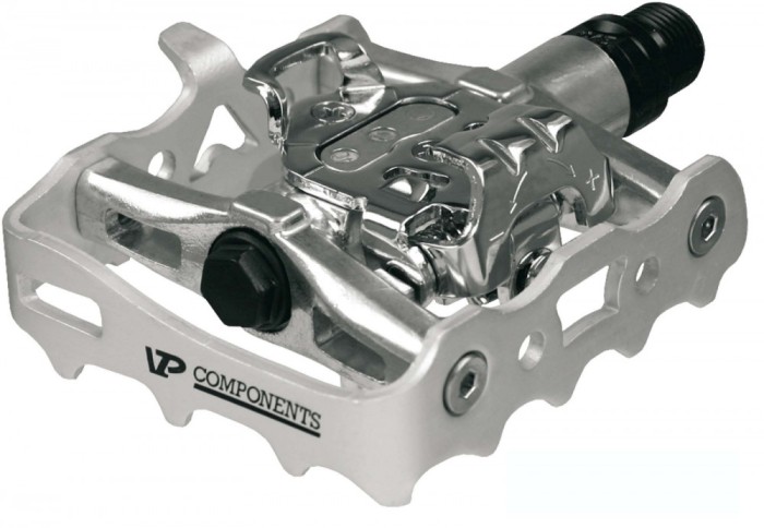 Pedale VP-X82 VPComponents, SPD, aluminiu, culoare argintiu Cod:421530240RM