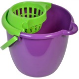 Găleată Mop Plastic, Capacitate 13L, Culoare Mov-Verde Lime, Oem