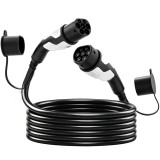 HOMCOM Cablu Tip 2 pentru EV, 11 kW, 16 A, Mode 3, trifazic, 5 m &ndash; cablu de extensie pentru mașini electrice &amp; hibrizi plug-in | Aosom Romania