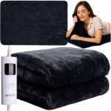 Pătură Electrică RUHHY&reg; WarmTouch, 85W, 180 x 130 cm, &Icirc;ncălzire Rapidă, 6 Trepte, Telecomandă cu afisaj LED, Material Ultra Soft