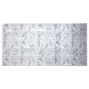 Panou decorativ, PVC, model flori de camp, gri, 96x48.5 cm