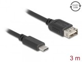 Cablu USB 2.0 Type C la EASY USB-A T-M 3m, Delock 81538