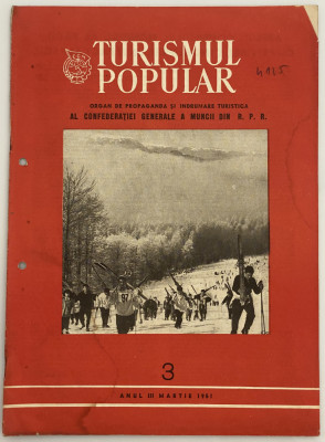Revista Turismul Popular - continuare la revista Romania buletinul ONT 1951 foto