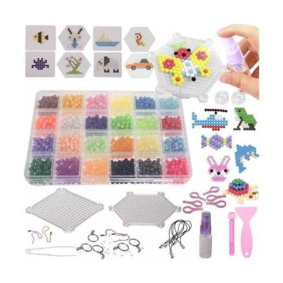 Margele de apa 2800 buc cu accesorii, lipire prin stropire cu apa Kruzzel MY18255 foto