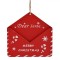 Decorațiune Suspendabilă de Crăciun Jumbo Scrisoare către Moș Crăciun, Lemn, 10.8x11 cm, Roșu