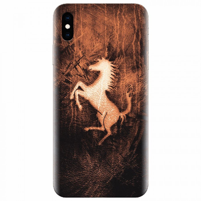 Husa silicon pentru Apple Iphone X, Amazing Horse