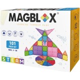 Cumpara ieftin Set magnetic de constructie transparente, Magblox, 101 piese