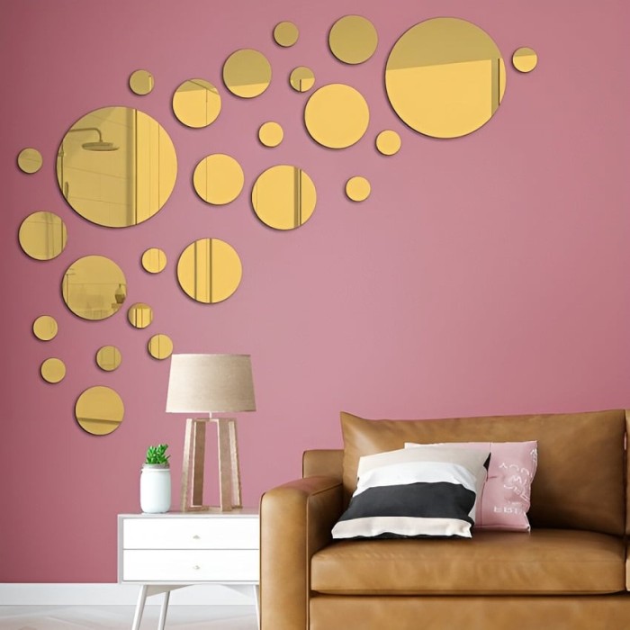 Sticker Acril Creativ, Auriu, Decor modern