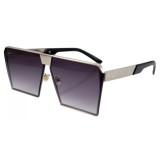 Ochelari de soare Rectangular Plat Gri Argintiu lentila degrade