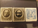 3 timbre Bayern nestampilate, Nestampilat