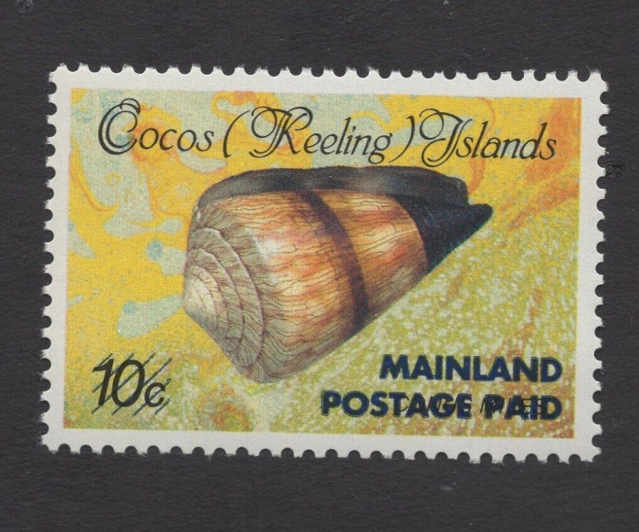 COCOS ISLANDS 1990 FAUNA MARINA SCOICI SUPRATIPAR 1 MICHEL 240 COTA 40E