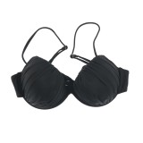 Sutien negru de baie cu bretele subtiri