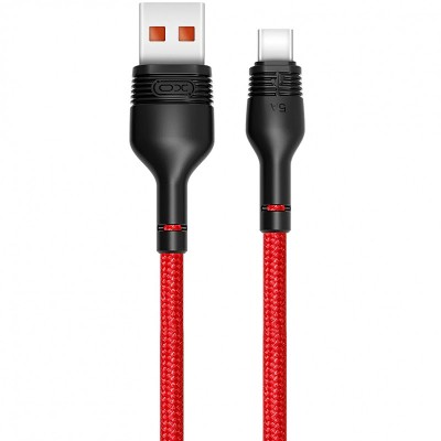Cablu Date si Incarcare USB la USB Type-C XO Design NB55, 5A, 1 m, Rosu foto