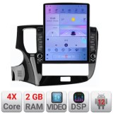 Navigatie Mitsubishi Outlander 2014- K-1230 ecran tip TESLA 9.7&quot; cu Android Radio Bluetooth Internet GPS WIFI 2+32 DSP CarStore Technology