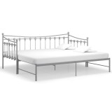Cumpara ieftin Cadru pat canapea extensibila, gri, 90x200 cm, metal