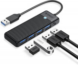 Hub USB 3.0, hub USB ORICO cu 4 porturi cu cablu lung de 0.5ft, splitter USB ult, Oem