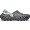 Crocs Saboti Clog Echo Sandstorm Gri Slate Grey Multi Unisex. Confort LiteRide &amp; Croslite, Ultralegeri, Rezistenti Apa, Urban Streetwear, Vara Casual.