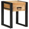 VidaXL Măsuță laterală 40 x 40 x 50 cm Lemn de mango solid și metal 4016712