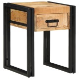 VidaXL Măsuță laterală 40 x 40 x 50 cm Lemn de mango solid și metal 4016712