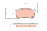 TRW GDB2136 set placute frana,frana disc