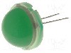 Dioda LED, 20mm, verde, 40...75mcd, 20mA, {{Tensiune de lucru}}, KINGBRIGHT ELECTRONIC - DLC2-6SGD