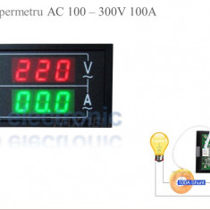 Voltmetru Ampermetru voltampermetru 100 - 300V 100A