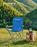 Cumpara ieftin Set 2 scaune de camping, Songmics, Albastru, 76x51.5x95.5 cm