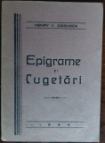 Cumpara ieftin HENRY V. GABUNEA: EPIGRAME SI CUGETARI (1944) [DEDICATIE / AUTOGRAF]