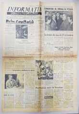 Ziarul &amp;#039;Informatia Bucurestilor&amp;#039;, Anul 9, Nr. 2557, 23 Octombrie 1961, Prin Capitala... foto