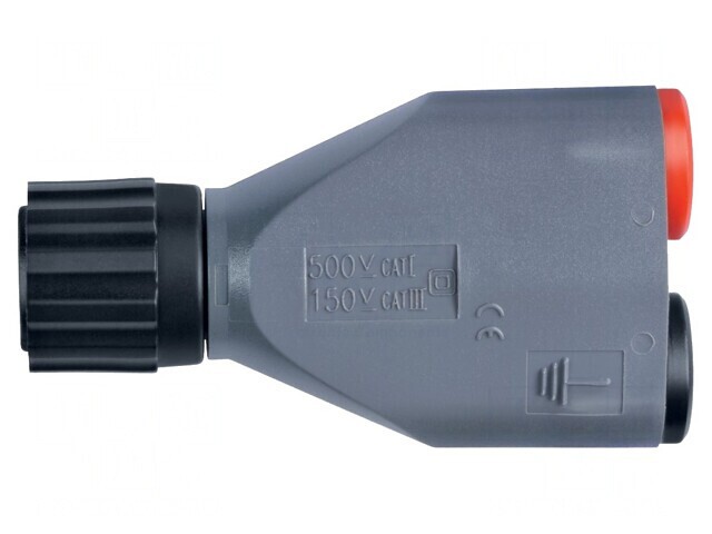 Adaptor BNC Gri 62,4mm Poliamidă 150V