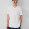 s.Oliver Tricou barbati cu decolteu in V, Regular fit, din bumbac, Alb, M