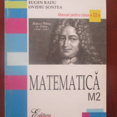 Matematica M2- Manual pentru clasa a 12-a-Eugen Radu, Ovidiu Sontea
