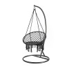 Scaun suspendat Cardenas cu suport negru-negru