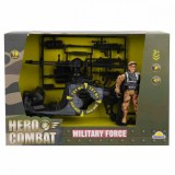 Set elicopter militar cu figurina, Hero Combat