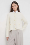 Barbour cardigan din lana culoarea bej, light