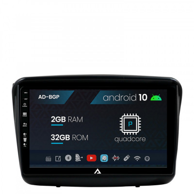 Navigatie Mitsubishi L200 Pajero Sport, Android 10, P-Quadcore 2GB RAM + 32 GB ROM, 9 Inch - AD-BGP9002+AD-BGRKIT278 foto