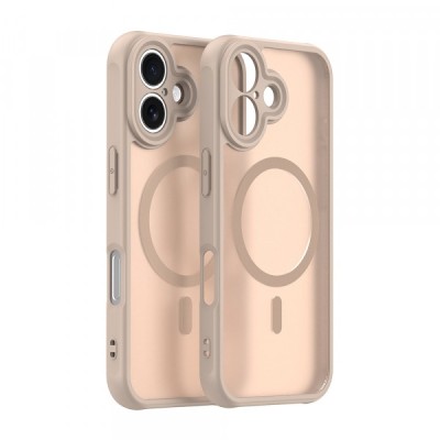 Husa MagSafe pentru Apple iPhone 17, Techsuit, HaloFrost II, Aurie foto