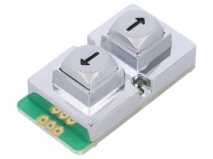 Tastatură Metalică 2 Butoane Rezistență Mecanică 1 Milion Cicuri