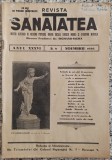 Revista Sanatatea// nr. 9, anul XXXVI, noiembrie 1936