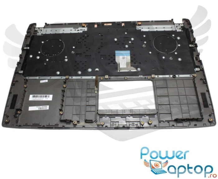 Tastatura Asus Neagra 90NB0DR5 R31UI0 cu Palmrest argintiu iluminata backlit, ROG GL502VM cu Palmrest argintiu
