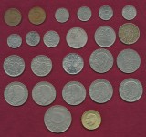 Suedia 23 monede şi o dublură.