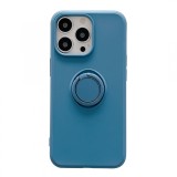 Husa Silicon Albastra cu Inel Samsung Galaxy A72 - Protectie Telefon