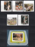 Comore 1984 - Jocurile Olimpice - Los Angeles, Serie MNH + Colita NDT + 5 Colite DE LUX NDT, PA, RARE, PA, 4 POZE, MNH
