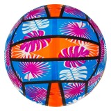 Minge de plaja din plastic, 23 cm, multicolora cu imprimeu tropical, CMCLASS