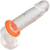 Calexotics-Alpha Prolong Inel Mare Portocaliu-Silicon, Waterproof