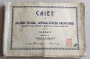 Caiet cu desene din 1927 pentru croitorie, 24 file cu materiale cusute 28x20cm